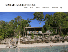 Tablet Screenshot of maratuaguesthouse.com